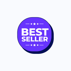 Best Seller Logo Vector Template Design Illustration