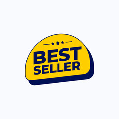 Best Seller Logo Vector Template Design Illustration