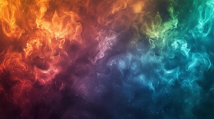 Abstract background with swirling colorful smoke in color and texture concept