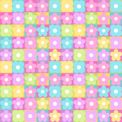 Seamless pattern with hand drawn flower. Background for textile, wrapping paper, fashion, illustration.