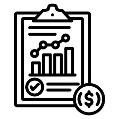 Finance Icon Element For Design