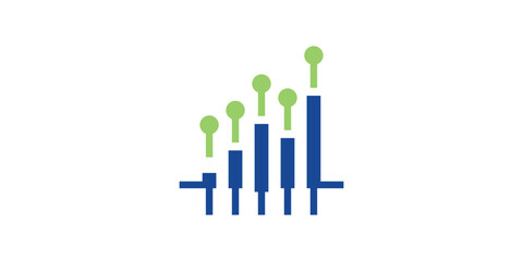 logo design trading, financial, graph, profit, growth, logo design icon, symbol, vector, creative idea.