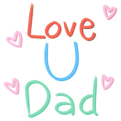 Fototapeta premium Love Dad