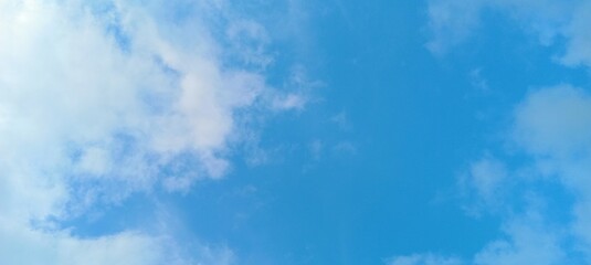 Obraz premium beautiful sky background with clouds in blue sky. Sunlight and Clouds