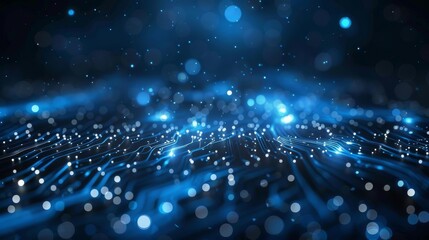 Fototapeta premium A blue background with many small blue dots