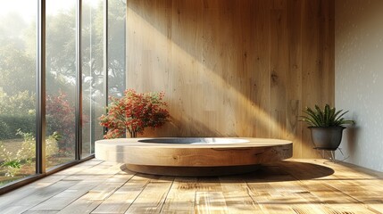 Minimalist sport podium with a clean, uncluttered design