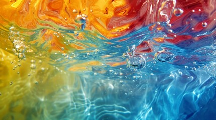 Interaction of colors in water