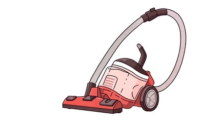 Fototapeta premium Vacuum cleaner isolated on white background