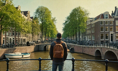 Pondering the Charm of Amsterdam's Canals: A Backpacker's Perspective