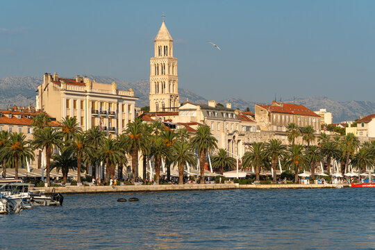 Split Waterfront dominated by Diocletian's Palace, Croatia
