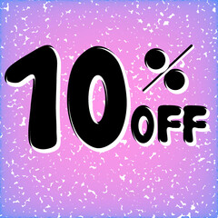 10 percent off discount
