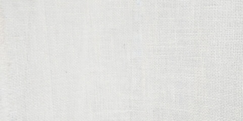 White cotton fabric cloth texture for background, natural textile pattern.