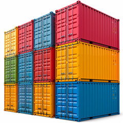 Cargo isolated on white background.