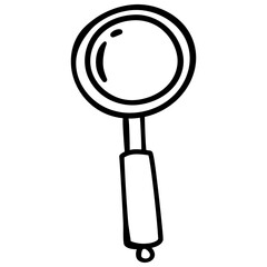 Magnifying Glass doodle handdrawn