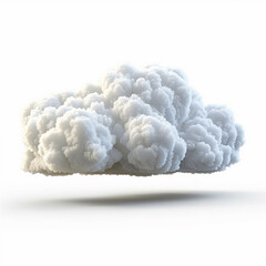Cloud isolated on white background.