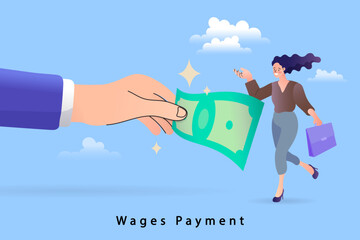 person with a bag of money