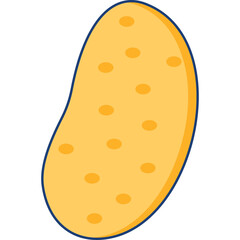 Potato Illustration Isolated Transparent Background