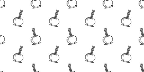 Toffee apple pattern design black white