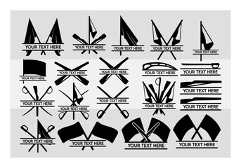 Color Guard Split Monogram Svg Silhouette, Color Guard Flags Svg, Marching Band Svg, Band Family Svg, Color Guard Rifle Png, Dxf, Eps, Svg, Vector, Cricut, Split Monogram
