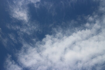 blue sky with white, soft clouds