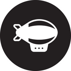 zeppelin glyph icon © ajat