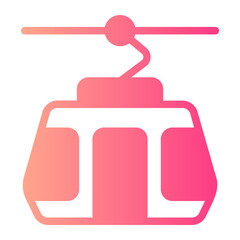 cable car gradient icon