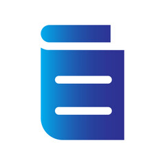 Obraz premium Paper icon, document icon, text file icon