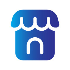 Store icon vector. Simple store sign in modern design style for web site and mobile app