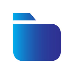 Folder Icon in trendy isolated on white background, for your web site design