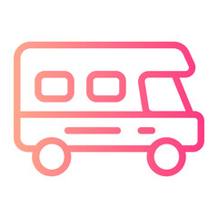 campervan gradient icon