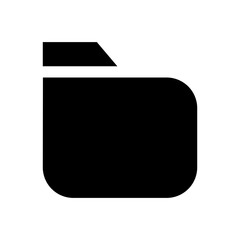 Folder Icon in trendy isolated on white background, for your web site design