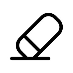 Eraser icon in trendy flat style isolated on white background. Eraser silhouette symbol for your website design, logo, app, UI. Vector illustration, 