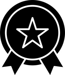 Excellence glyph icon vector