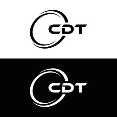 CDT logo. C D T design. White CDT letter. CDT, C D T letter logo design. C D T letter logo design in FIVE, FOUR, THREE, style. letter logo set in one artboard. C D T letter logo vector design.