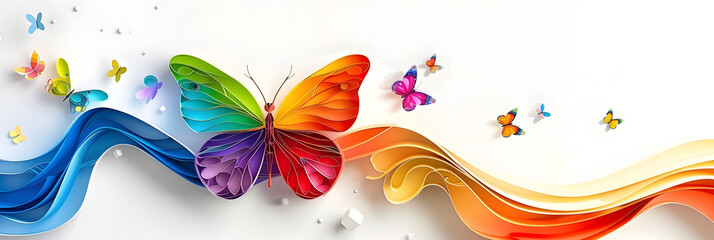 LGBTQS+ , Butterfly represent gender diversity.