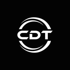 CDT logo. C D T design. White CDT letter. CDT, C D T letter logo design. C D T letter logo design in FIVE, FOUR, THREE, style. letter logo set in one artboard. C D T letter logo vector design.