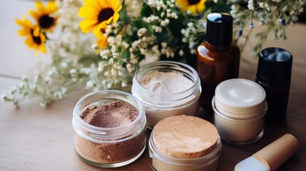 Organic and natural skin care products.