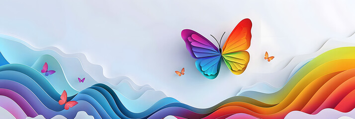LGBTQS+ , Butterfly represent gender diversity.