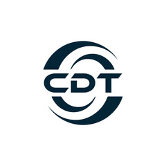 Obraz premium CDT logo. C D T design. White CDT letter. CDT, C D T letter logo design. C D T letter logo design in FIVE, FOUR, THREE, style. letter logo set in one artboard. C D T letter logo vector design.