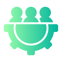 team gradient icon