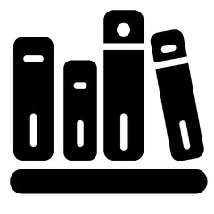 Library Icon in Glyph Style