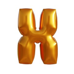 3d illustration gold effect letters