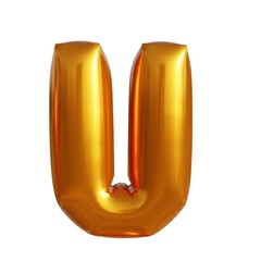 3d illustration gold effect letters
