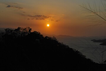 Espectacular atardecer en el Parque Nacional Mochima Estado Sucre,Venezuela.