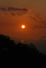 Fototapeta premium Espectacular atardecer en el Parque Nacional Mochima Estado Sucre,Venezuela.