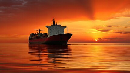 Fototapeta premium Immerse yourself in the awe-inspiring world of container shipping as these colossal vessels traverse the vast oceans, connecting nations and driving global trade