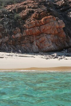 Paisajes marinos en el parque nacional Mochima,estado Sucre Venezuela.