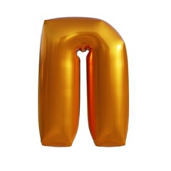 3d illustration gold effect letters