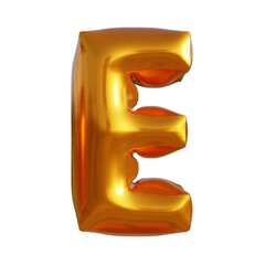 3d illustration gold effect letters