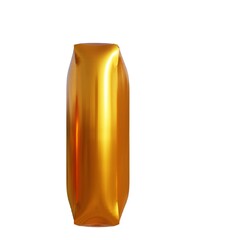 3d illustration gold effect letters